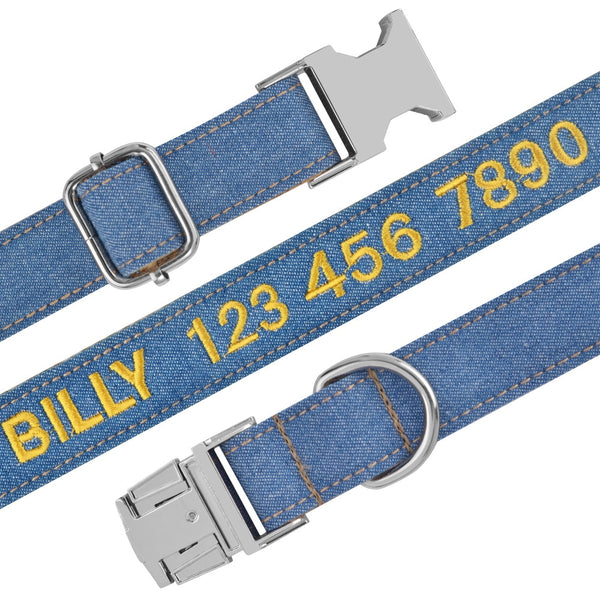 Load image into Gallery viewer, Denim Days - Personalised Collar
