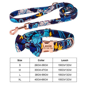 Dapper Dog - 2 Piece Set - Leash & Personalised Collar
