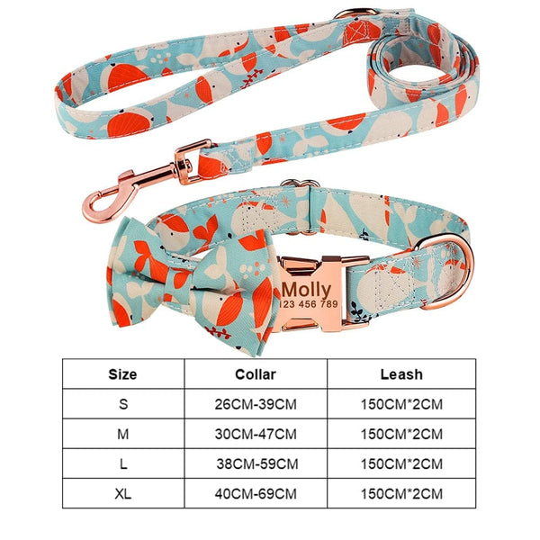 Load image into Gallery viewer, Dapper Dog - 2 Piece Set - Leash &amp; Personalised Collar
