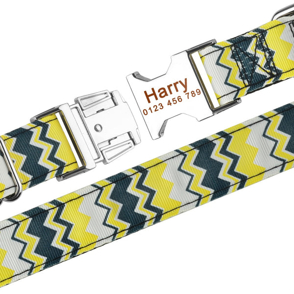 Load image into Gallery viewer, Ziggy Yellow - Personalised Collar
