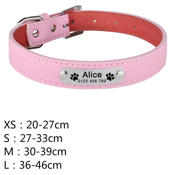 Load image into Gallery viewer, Slim Line Leather - Personalised Collar
