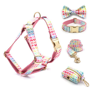 Watercolour Love Pink - Personalised Harness