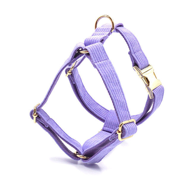 Corduroy Crush Lavender - Personalised Harness