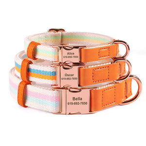 King Inspector Rose - 2 Piece Set - Personalised Collar and Leash