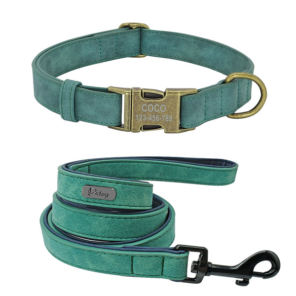 Load image into Gallery viewer, Vintage Bronze - 2 Piece Set - Leash &amp; Personalised Collar
