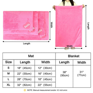 Snuggle Bug - Personalised Pet Bed & Blanket Set