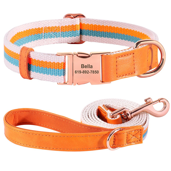 Load image into Gallery viewer, King Inspector Rose - 2 Piece Set - Personalised Collar and Leash
