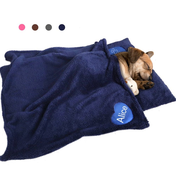 Load image into Gallery viewer, Snuggle Bug - Personalised Pet Bed &amp; Blanket Set
