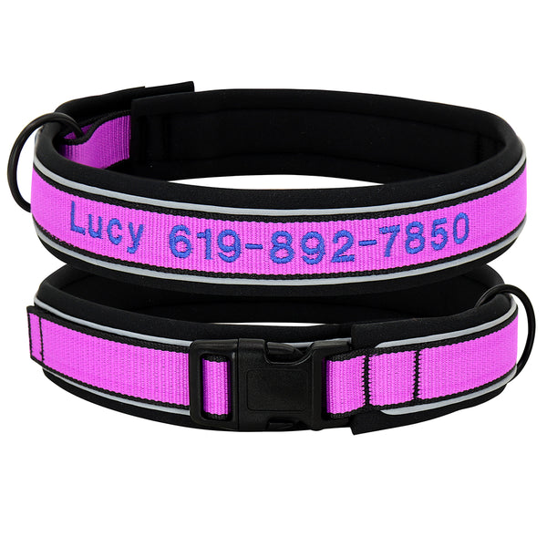 Load image into Gallery viewer, Black Threads - Personalised Collar
