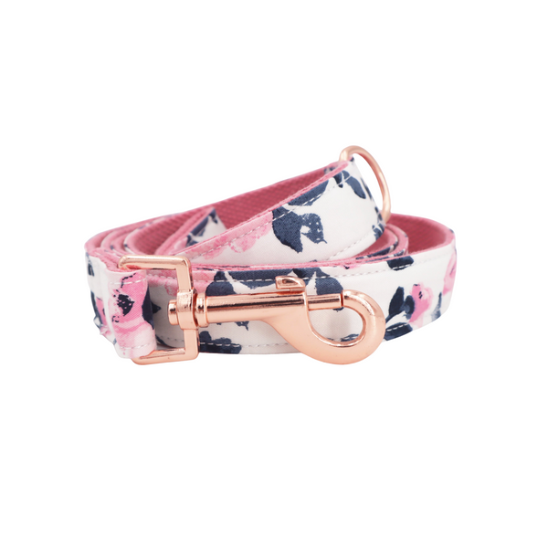 Load image into Gallery viewer, Floral Blush - 2 Piece Set - Leash &amp; Personalised Collar
