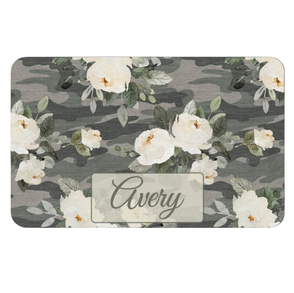 Load image into Gallery viewer, Abstract Floral Pet Food Mat - Personalised
