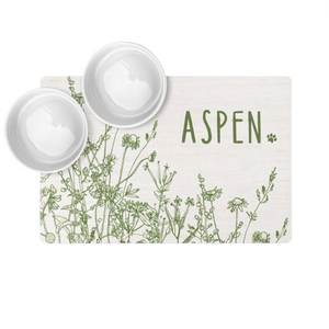 Aspen Field Pet Food Mat - Personalised