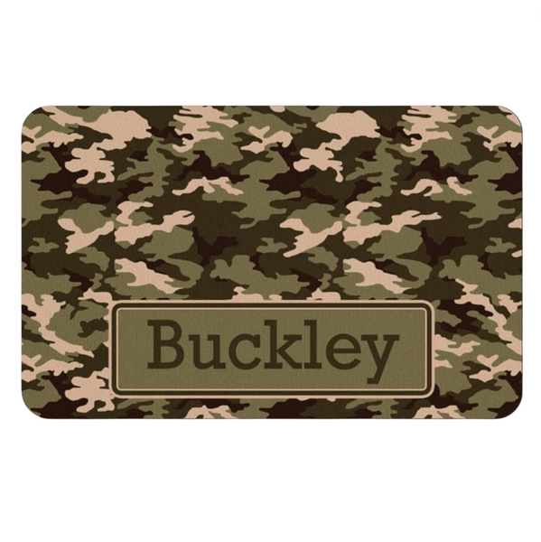 Load image into Gallery viewer, Camo Pooch Pet Food Mat - Personalised

