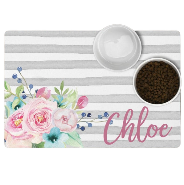 Load image into Gallery viewer, Bloom Pet Food Mat - Personalised
