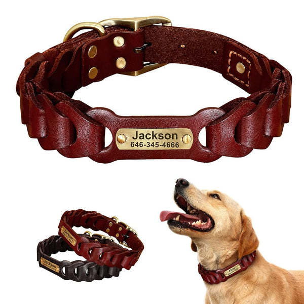 Load image into Gallery viewer, Leather Link - Personalised Collar

