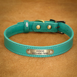 Satin Leather - Personalised Collar