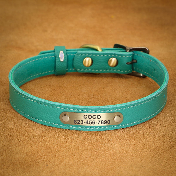 Load image into Gallery viewer, Satin Leather - Personalised Collar
