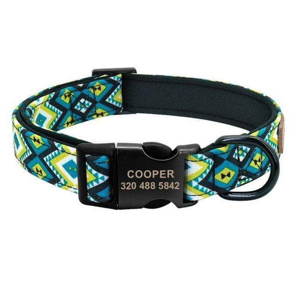 Load image into Gallery viewer, personalised dog collar engraved with name and phone number

