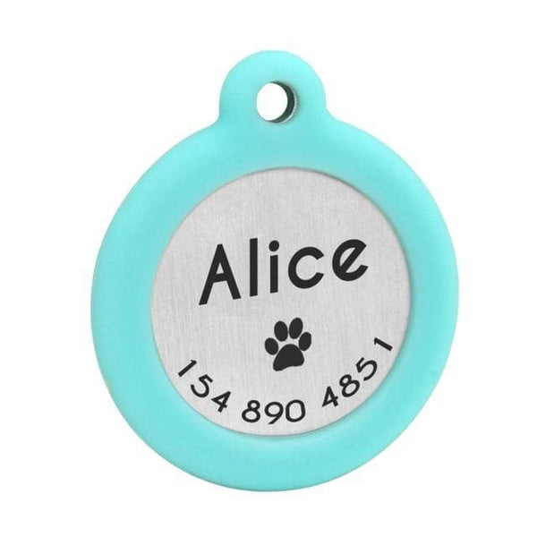 Load image into Gallery viewer, Personalised pet tag glow in the dark
