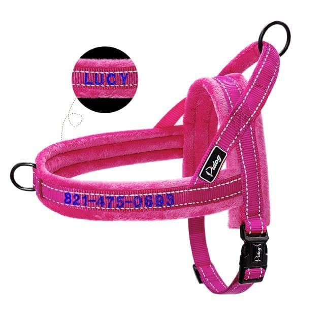 personalised embroidered dog harness