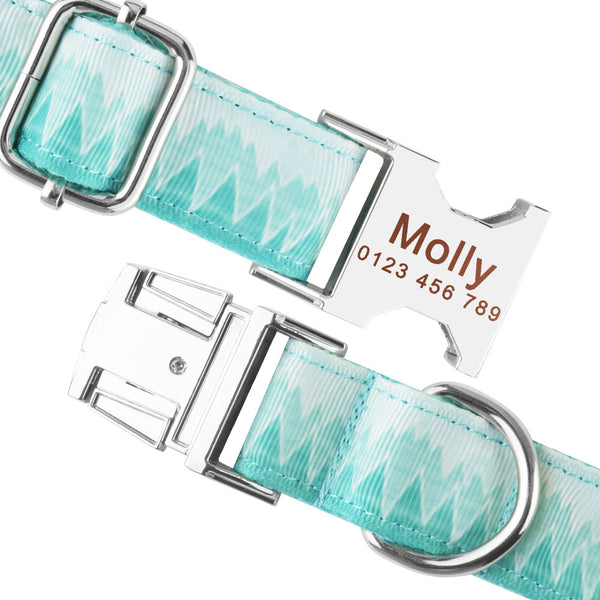Load image into Gallery viewer, Aqua Ice Age - Personalised Collar
