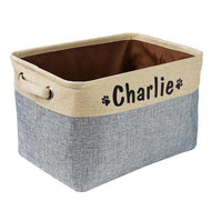 Personalised pet storage box grey
