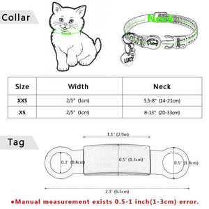 personalised cat collar with engraving