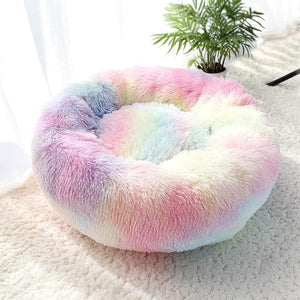 plush fluffy cat pet dog bed
