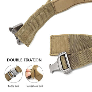 military style dog collar and leash