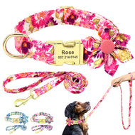 Sweet Spring - Leash & Personalised Collar