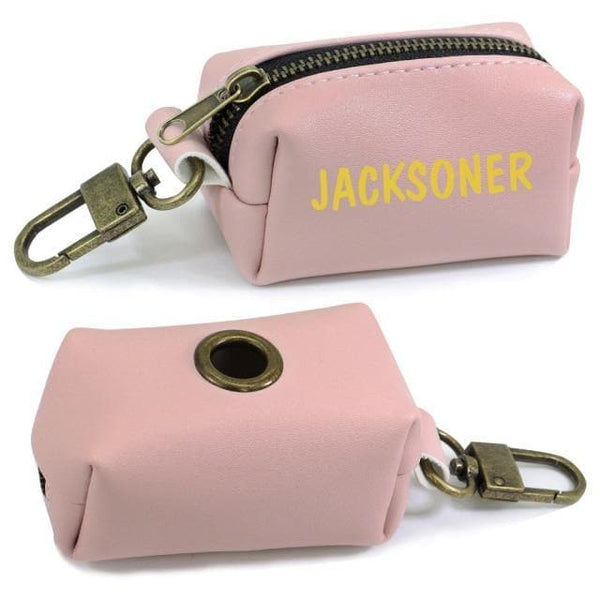 Load image into Gallery viewer, personalised dog poo bag dispenser with printed name
