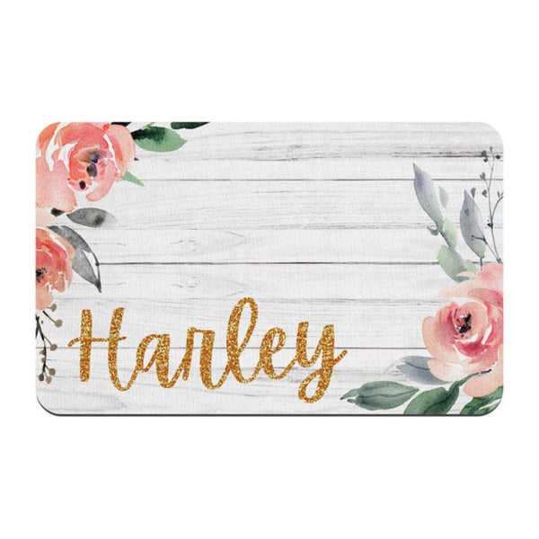Load image into Gallery viewer, Antique Blossom Pet Food Mat - Personalised
