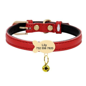 personalised cat collar with tag engraved name and phone number