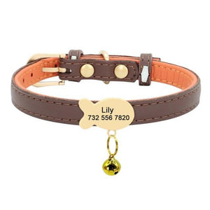 personalised cat collar with tag engraved name and phone number