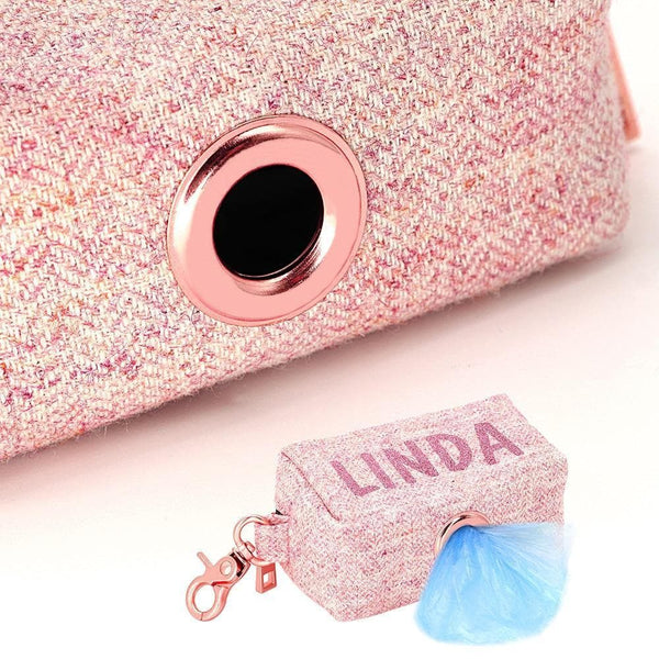 Load image into Gallery viewer, personalised poo bag dispenser printed with name
